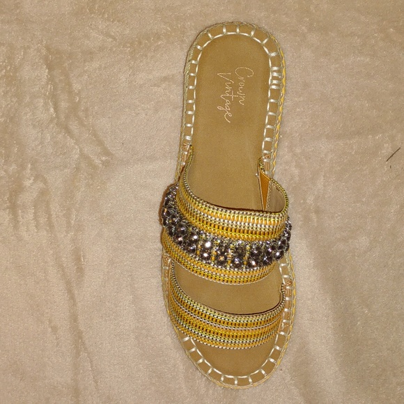 ๐ฃCROWN VINTAGE ๐ซMiyan Espadrilles Sandals in Merigold/Quicksand footwear - Picture 13 of 15